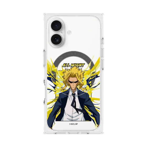 プレミアムスクエアケース with MagSafe［ 僕のヒーローアカデミア - ポップ -オールマイト ］