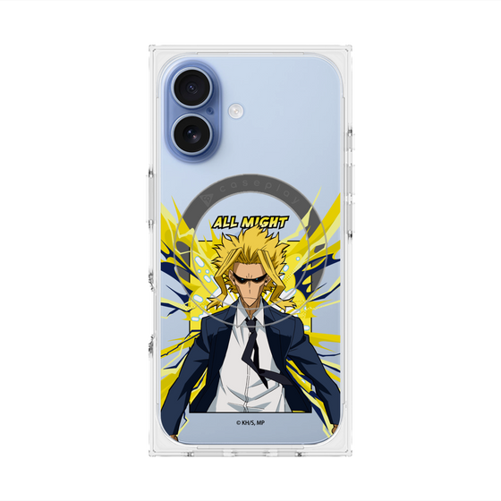 プレミアムスクエアケース with MagSafe［ 僕のヒーローアカデミア - ポップ -オールマイト ］