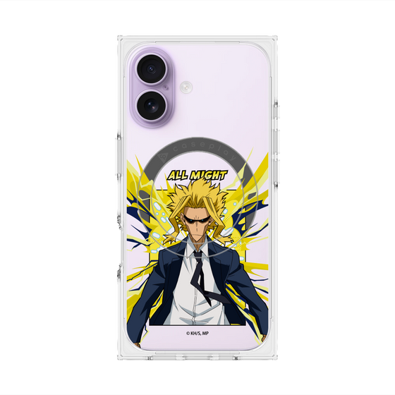 プレミアムスクエアケース with MagSafe［ 僕のヒーローアカデミア - ポップ -オールマイト ］