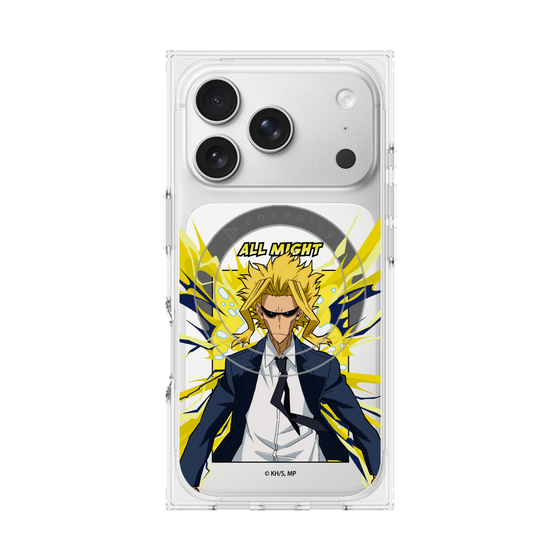 プレミアムスクエアケース with MagSafe［ 僕のヒーローアカデミア - ポップ -オールマイト ］