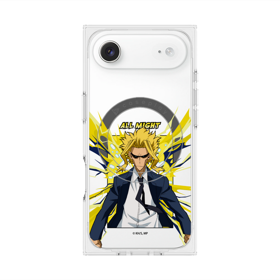 プレミアムスクエアケース with MagSafe［ 僕のヒーローアカデミア - ポップ -オールマイト ］