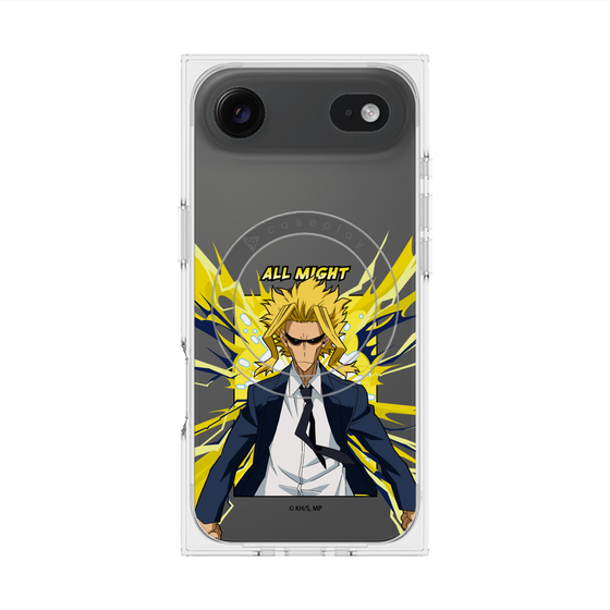 プレミアムスクエアケース with MagSafe［ 僕のヒーローアカデミア - ポップ -オールマイト ］