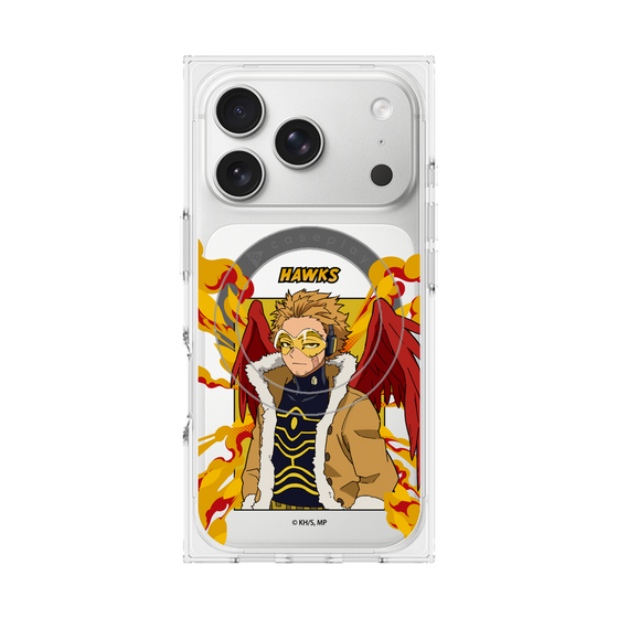 プレミアムスクエアケース with MagSafe［ 僕のヒーローアカデミア - ポップ - ホークス ］