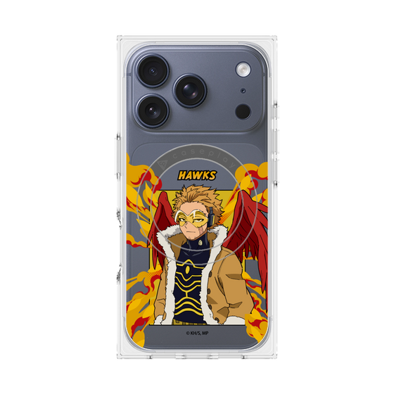 プレミアムスクエアケース with MagSafe［ 僕のヒーローアカデミア - ポップ - ホークス ］