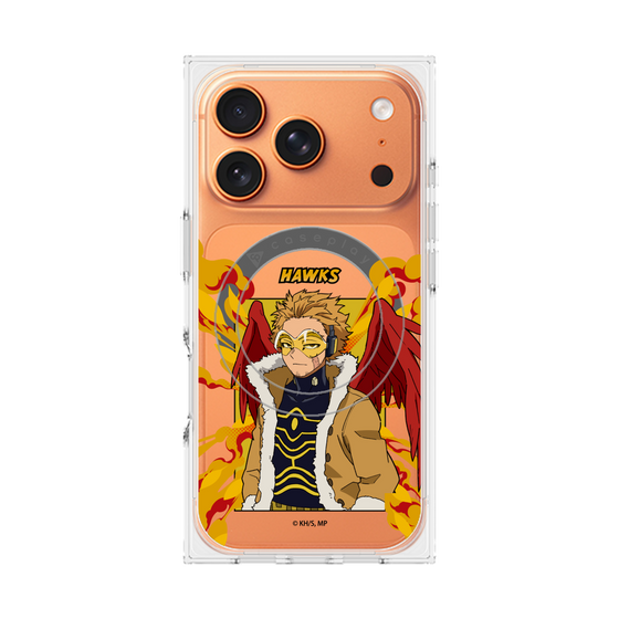 プレミアムスクエアケース with MagSafe［ 僕のヒーローアカデミア - ポップ - ホークス ］