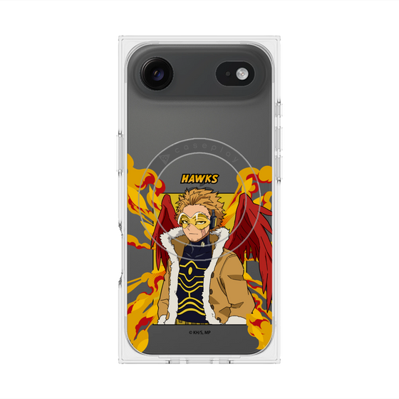 プレミアムスクエアケース with MagSafe［ 僕のヒーローアカデミア - ポップ - ホークス ］