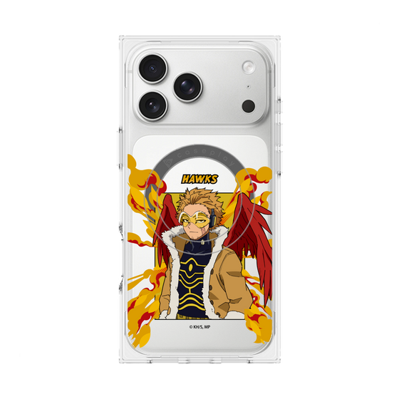 プレミアムスクエアケース with MagSafe［ 僕のヒーローアカデミア - ポップ - ホークス ］