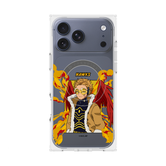 プレミアムスクエアケース with MagSafe［ 僕のヒーローアカデミア - ポップ - ホークス ］