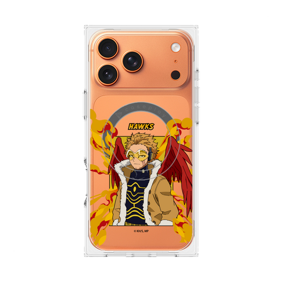 プレミアムスクエアケース with MagSafe［ 僕のヒーローアカデミア - ポップ - ホークス ］