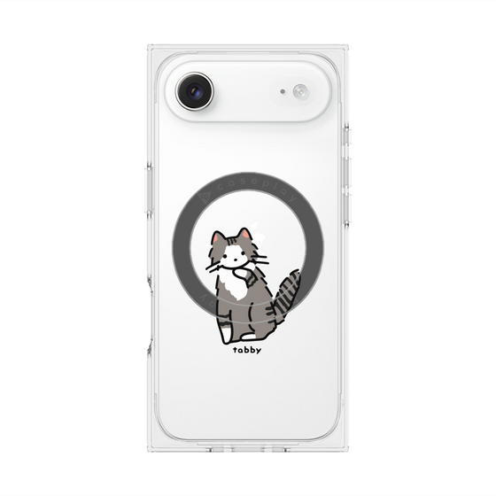 プレミアムスクエアケース with MagSafe［ オリジナル - CASEPLAYネコ - tabby ］