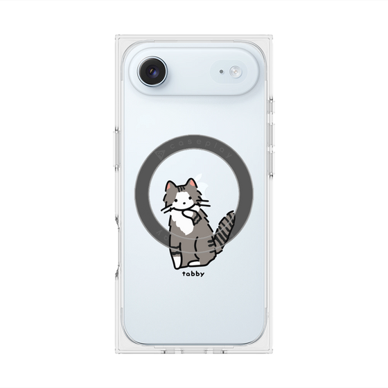 プレミアムスクエアケース with MagSafe［ オリジナル - CASEPLAYネコ - tabby ］