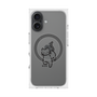 プレミアムスクエアケース with MagSafe［ オリジナル - CASEPLAYネコ - black ］