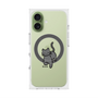 プレミアムスクエアケース with MagSafe［ オリジナル - CASEPLAYネコ - black ］
