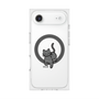 プレミアムスクエアケース with MagSafe［ オリジナル - CASEPLAYネコ - black ］