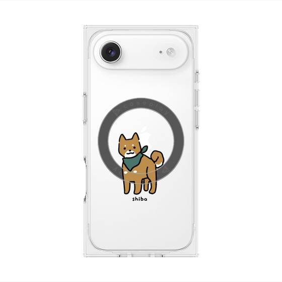 プレミアムスクエアケース with MagSafe［ オリジナル - CASEPLAYイヌ - shiba ］