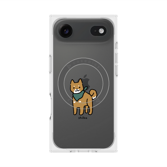 プレミアムスクエアケース with MagSafe［ オリジナル - CASEPLAYイヌ - shiba ］