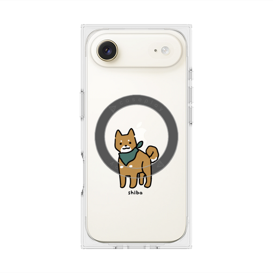 プレミアムスクエアケース with MagSafe［ オリジナル - CASEPLAYイヌ - shiba ］