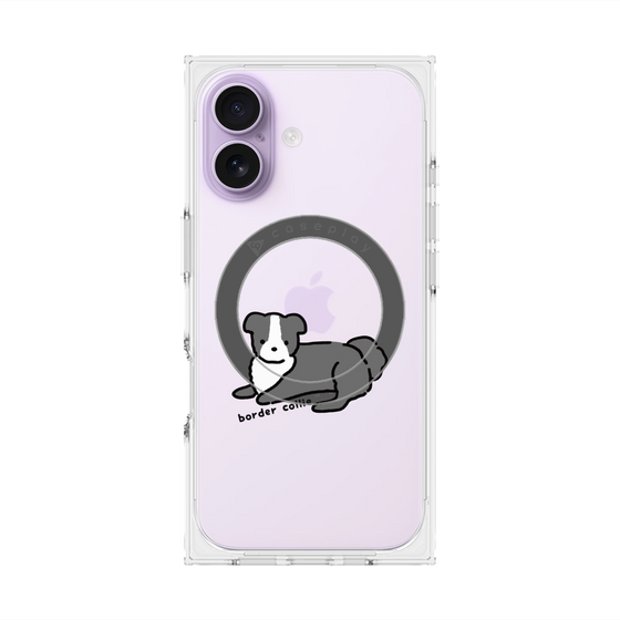 プレミアムスクエアケース with MagSafe［ オリジナル - CASEPLAYイヌ - border collie ］