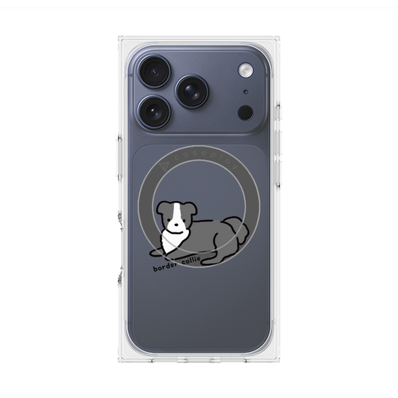 プレミアムスクエアケース with MagSafe［ オリジナル - CASEPLAYイヌ - border collie ］
