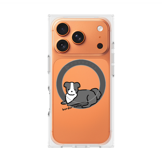 プレミアムスクエアケース with MagSafe［ オリジナル - CASEPLAYイヌ - border collie ］