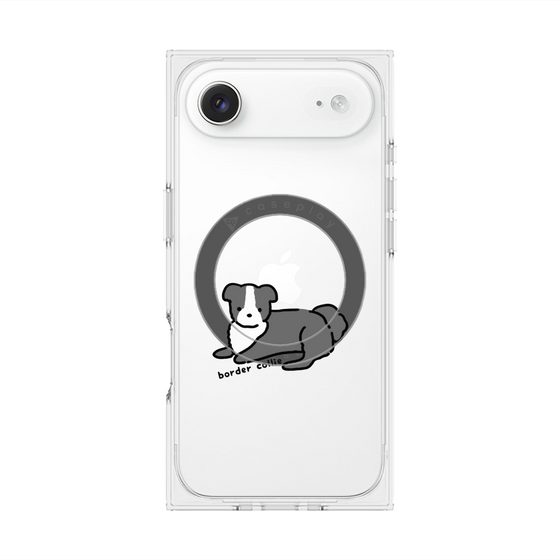プレミアムスクエアケース with MagSafe［ オリジナル - CASEPLAYイヌ - border collie ］