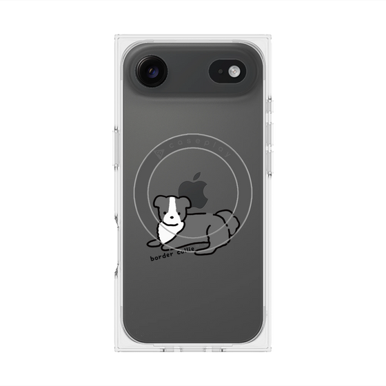 プレミアムスクエアケース with MagSafe［ オリジナル - CASEPLAYイヌ - border collie ］