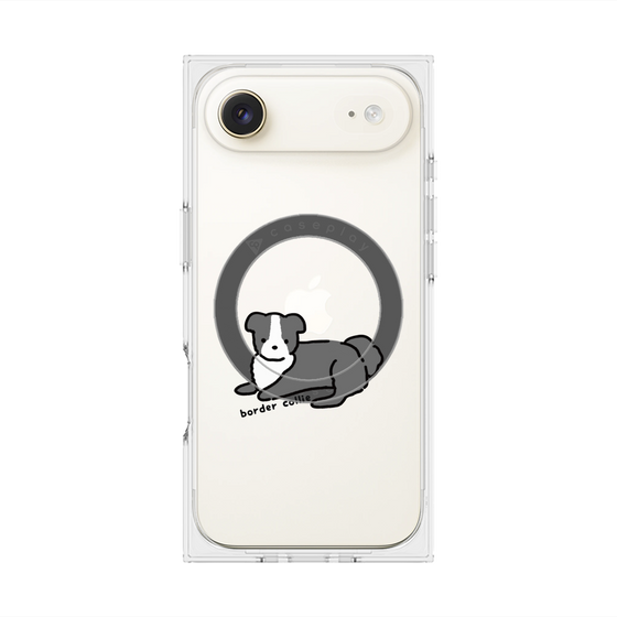 プレミアムスクエアケース with MagSafe［ オリジナル - CASEPLAYイヌ - border collie ］