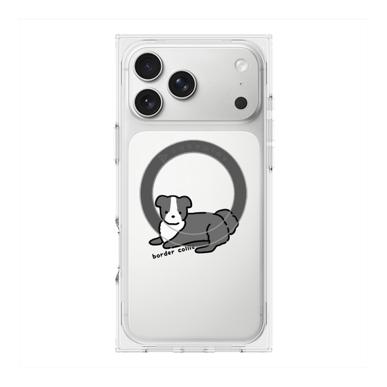 プレミアムスクエアケース with MagSafe［ オリジナル - CASEPLAYイヌ - border collie ］