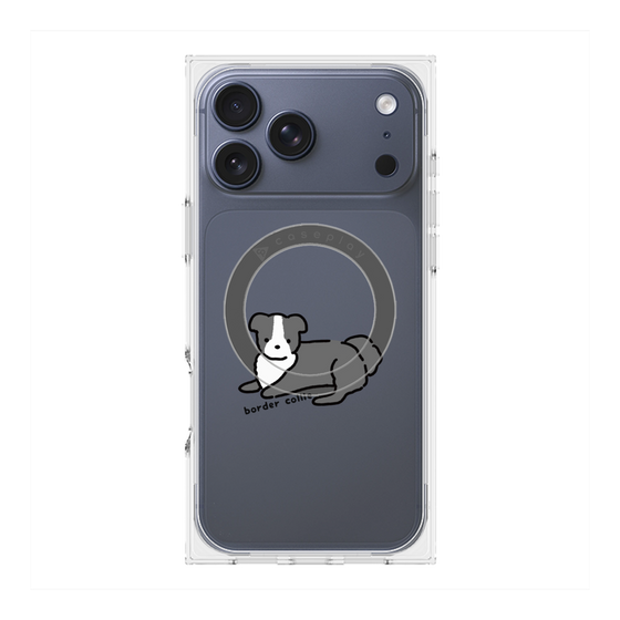 プレミアムスクエアケース with MagSafe［ オリジナル - CASEPLAYイヌ - border collie ］
