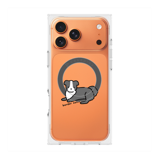 プレミアムスクエアケース with MagSafe［ オリジナル - CASEPLAYイヌ - border collie ］