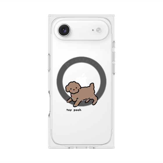 プレミアムスクエアケース with MagSafe［ オリジナル - CASEPLAYイヌ - toy pooh ］
