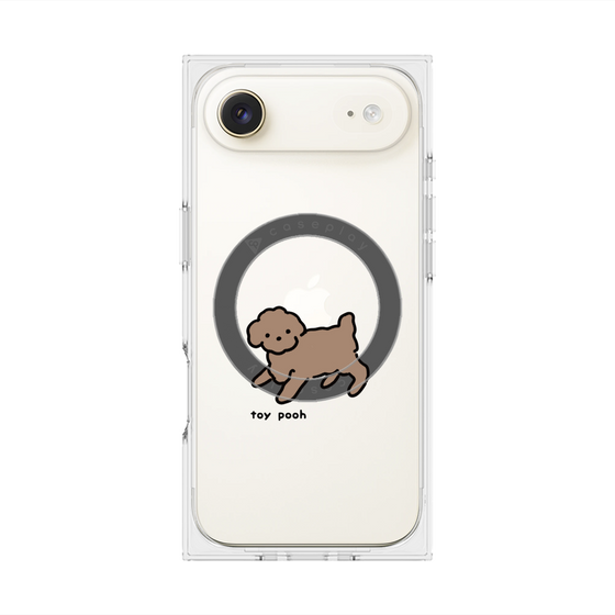 プレミアムスクエアケース with MagSafe［ オリジナル - CASEPLAYイヌ - toy pooh ］