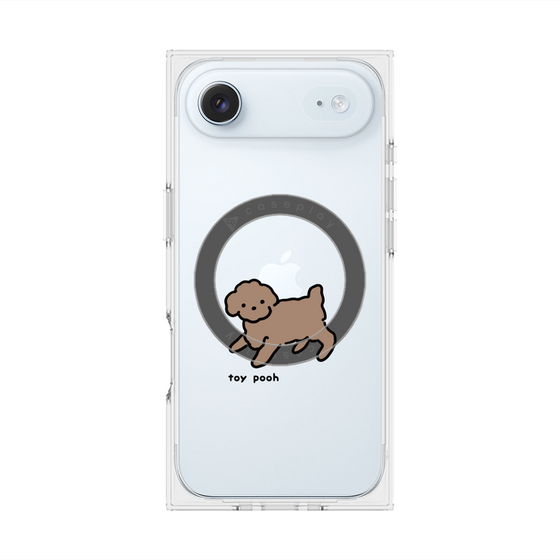 プレミアムスクエアケース with MagSafe［ オリジナル - CASEPLAYイヌ - toy pooh ］