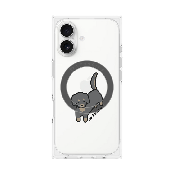 プレミアムスクエアケース with MagSafe［ オリジナル - CASEPLAYイヌ - dachsund ］