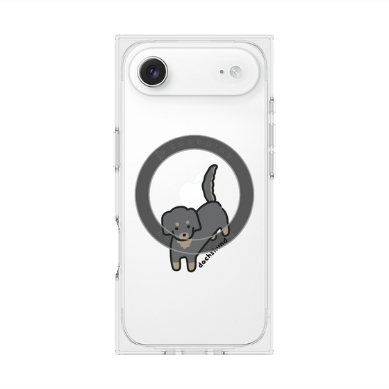 プレミアムスクエアケース with MagSafe［ オリジナル - CASEPLAYイヌ - dachsund ］