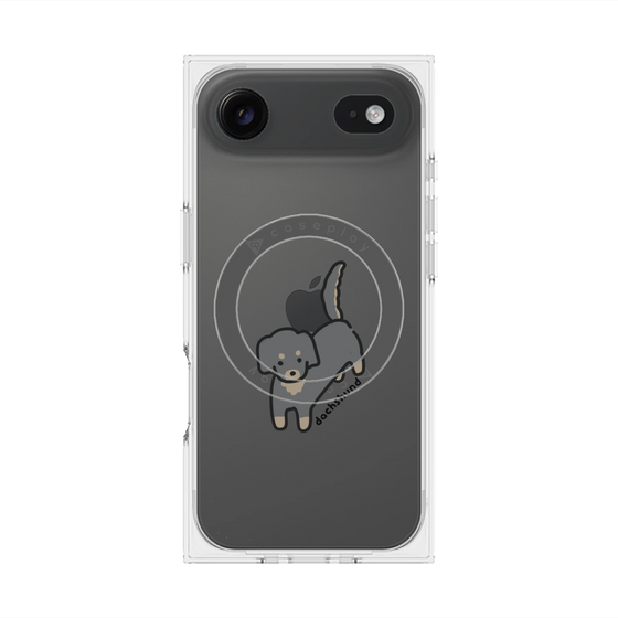 プレミアムスクエアケース with MagSafe［ オリジナル - CASEPLAYイヌ - dachsund ］