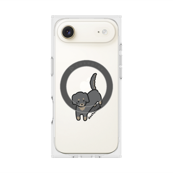 プレミアムスクエアケース with MagSafe［ オリジナル - CASEPLAYイヌ - dachsund ］