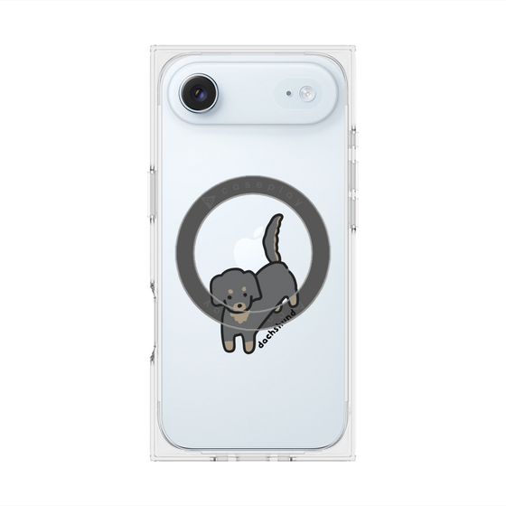 プレミアムスクエアケース with MagSafe［ オリジナル - CASEPLAYイヌ - dachsund ］