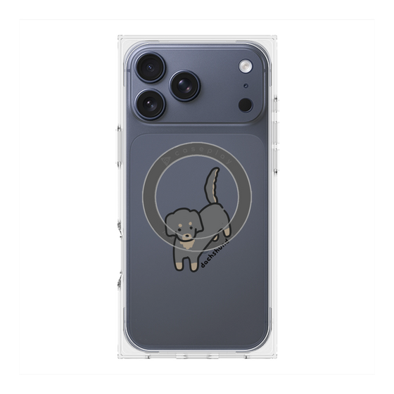 プレミアムスクエアケース with MagSafe［ オリジナル - CASEPLAYイヌ - dachsund ］