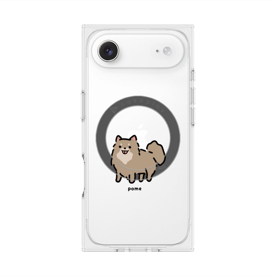 プレミアムスクエアケース with MagSafe［ オリジナル - CASEPLAYイヌ - pome ］