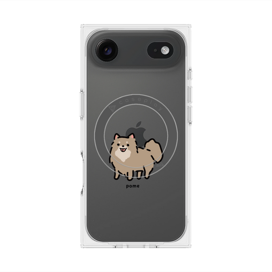 プレミアムスクエアケース with MagSafe［ オリジナル - CASEPLAYイヌ - pome ］