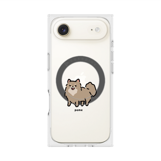 プレミアムスクエアケース with MagSafe［ オリジナル - CASEPLAYイヌ - pome ］