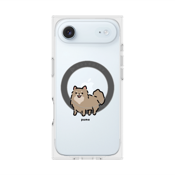 プレミアムスクエアケース with MagSafe［ オリジナル - CASEPLAYイヌ - pome ］