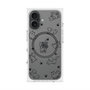 プレミアムスクエアケース with MagSafe［ オリジナル - CASEPLAYイヌ総柄 - black ］