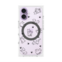 プレミアムスクエアケース with MagSafe［ オリジナル - CASEPLAYイヌ総柄 - black ］