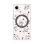 プレミアムスクエアケース with MagSafe［ オリジナル - CASEPLAYイヌ総柄 - black ］