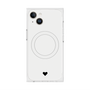 プレミアムスクエアケース with MagSafe［ オリジナル - 推し色ハート - ホワイト ］