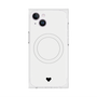 プレミアムスクエアケース with MagSafe［ オリジナル - 推し色ハート - ホワイト ］