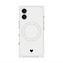 プレミアムスクエアケース with MagSafe［ オリジナル - 推し色ハート - ホワイト ］