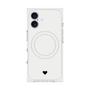 プレミアムスクエアケース with MagSafe［ オリジナル - 推し色ハート - ホワイト ］